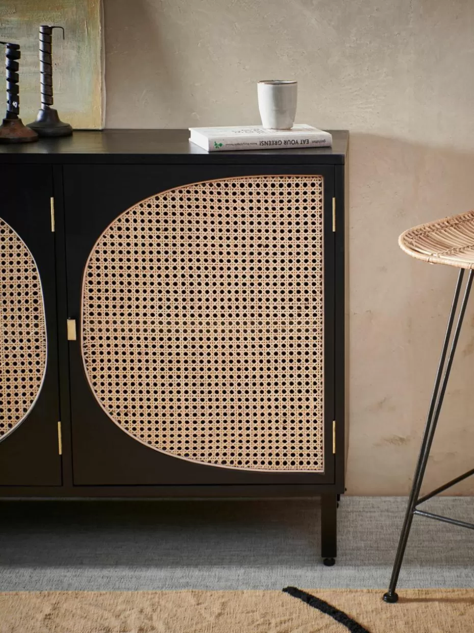 Kommoden & Sideboards | Kommoden & Sideboards-HKLIVING Handgemachtes Sideboard Lizzie aus Sungkai-Holz mit Wiener-Geflecht