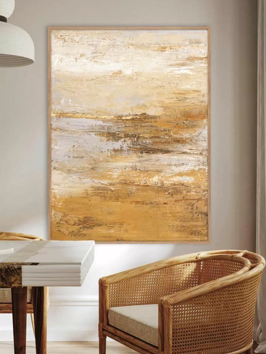Leinwandbilder-Malerifabrikken Handgemaltes Leinwandbild Hydrate mit Holzrahmen
