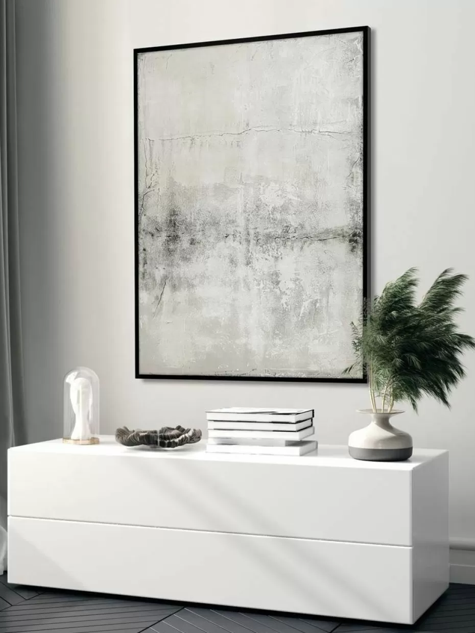 Leinwandbilder-Malerifabrikken Handgemaltes Leinwandbild Simple Living mit Holzrahmen