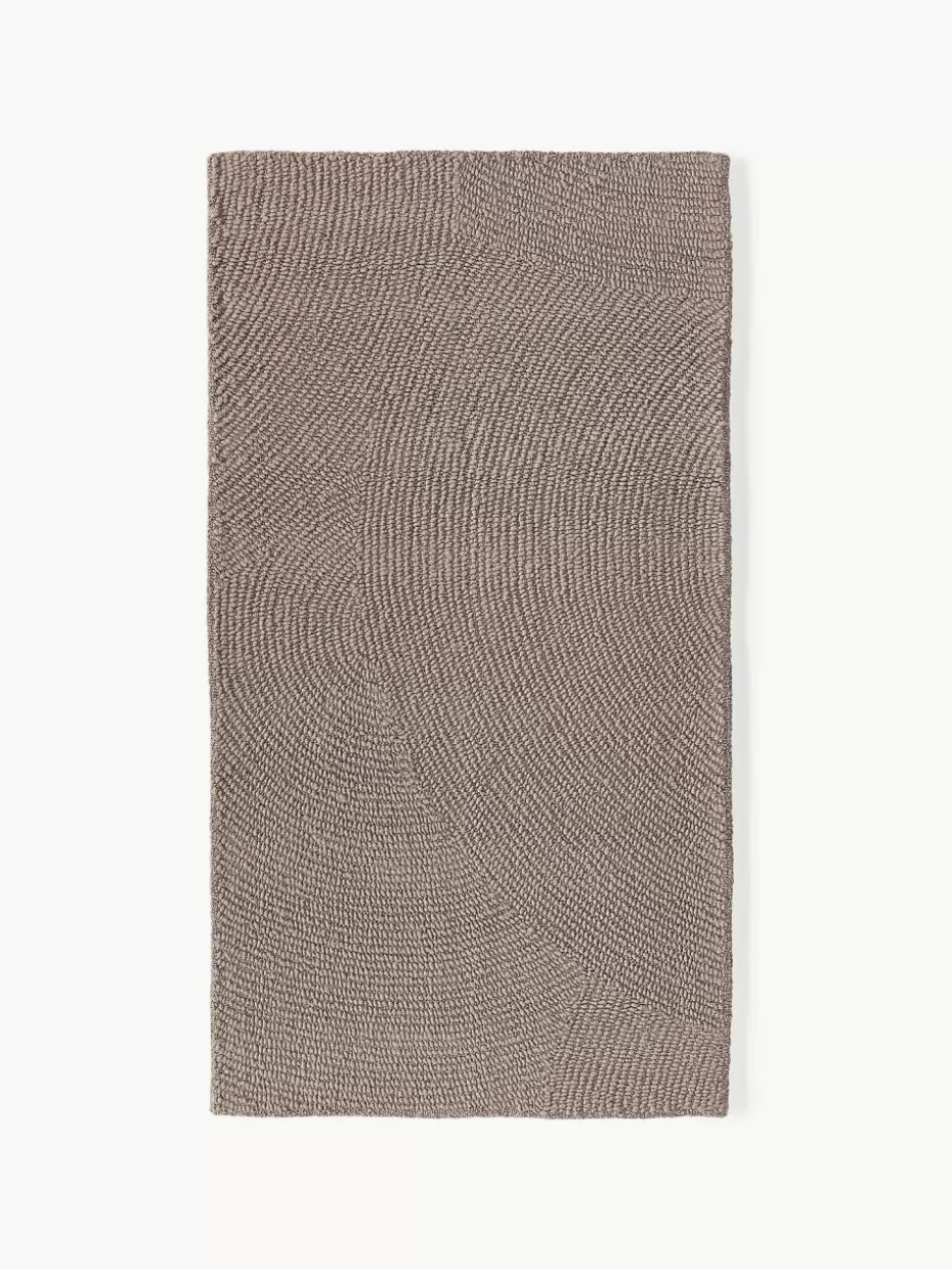 Rechteckige Teppiche-Westwing Collection Handgetufteter Wollteppich Eleni Taupe