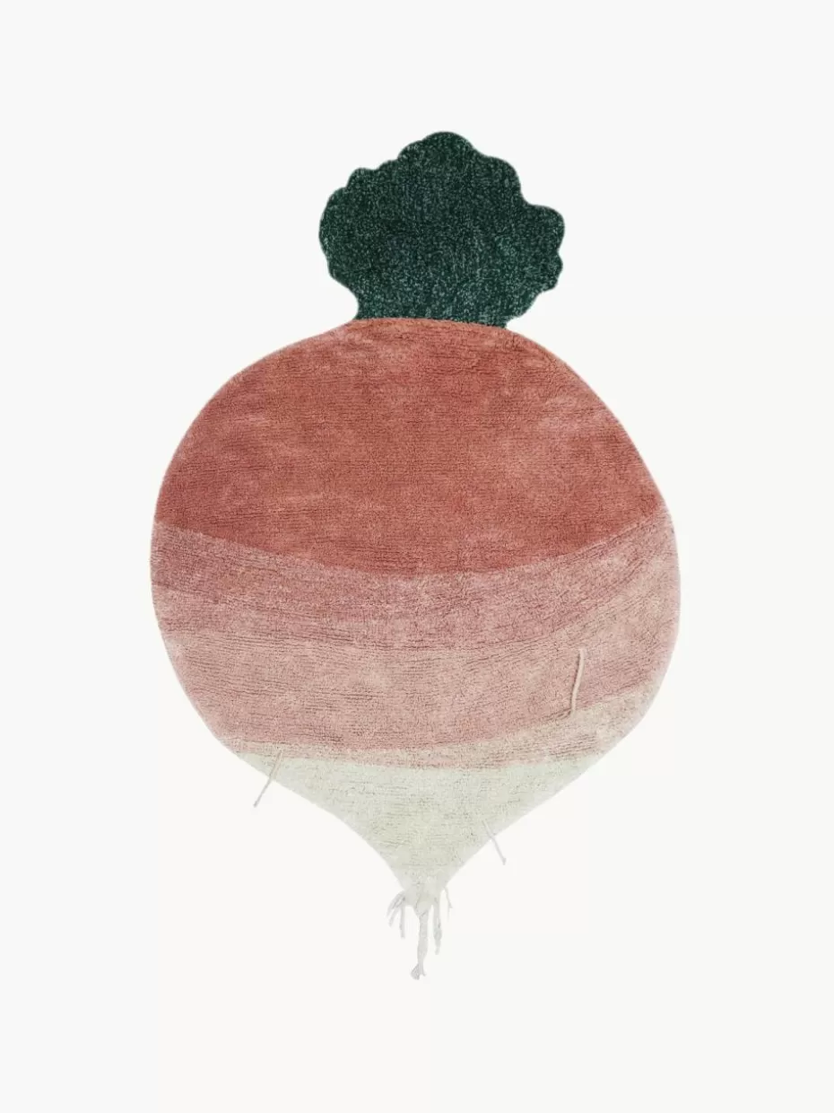 Teppiche-Lorena Canals Handgewebter Kinderteppich Ramona the Radish, waschbar