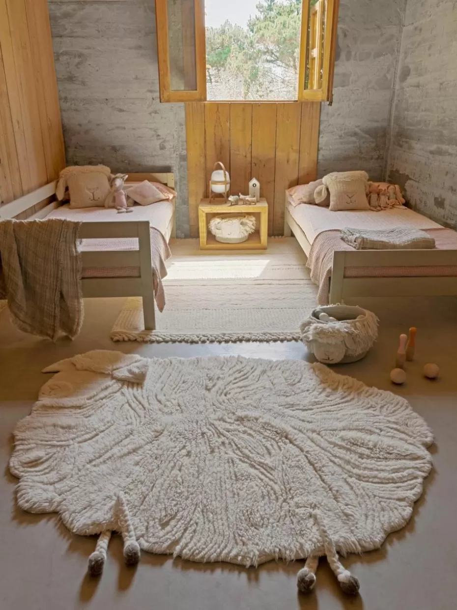 Teppiche-Lorena Canals Handgewebter Kinderteppich Sheep aus Wolle, waschbar