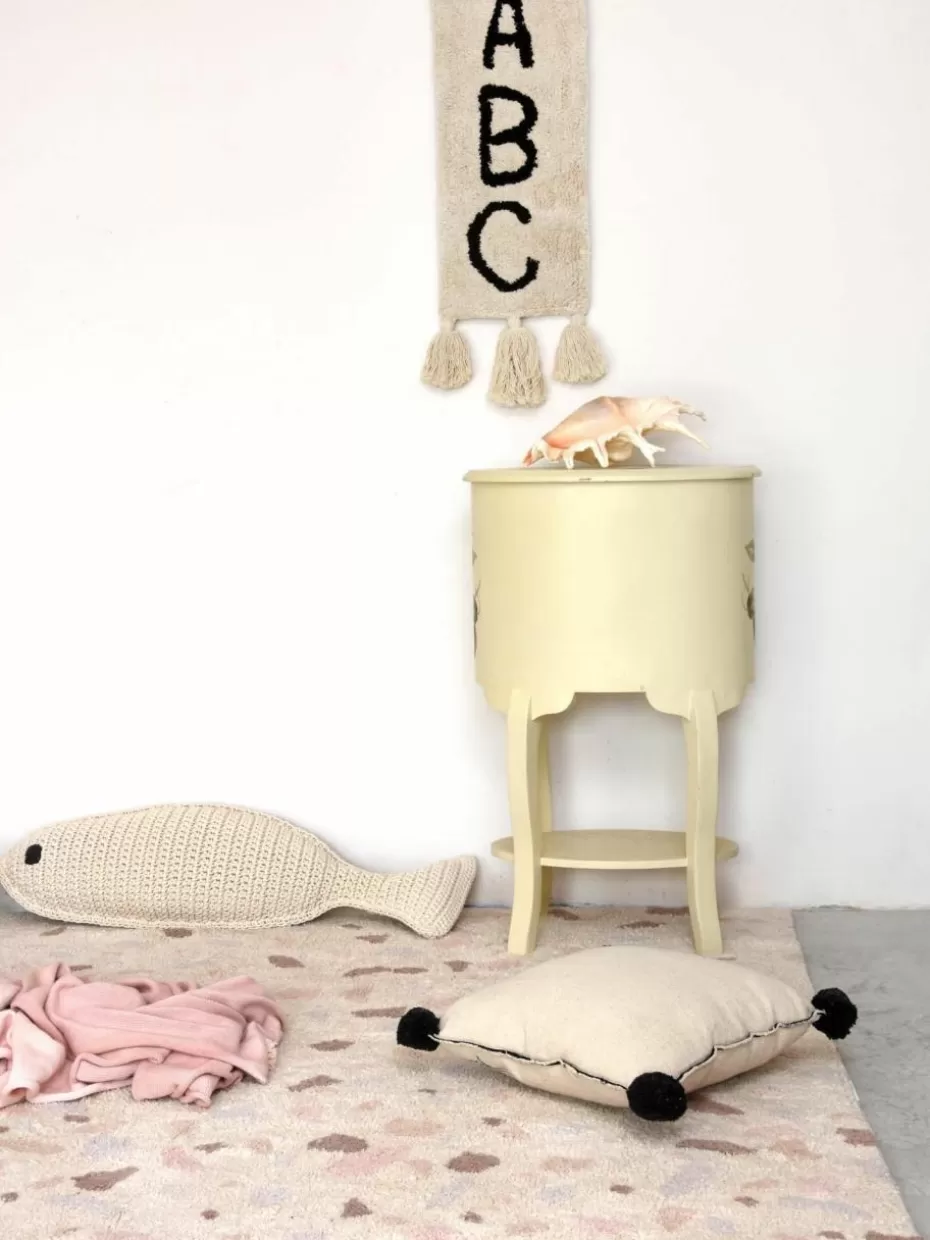 Teppiche-Lorena Canals Handgewebter Kinderteppich Terrazzo, waschbar Peach, Rosatöne