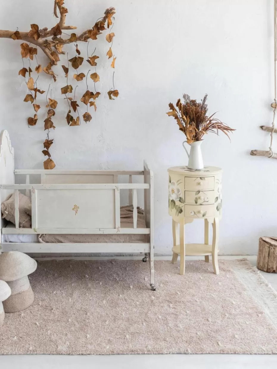 Teppiche-Lorena Canals Handgewebter Kinderteppich Woods, waschbar Altrosa