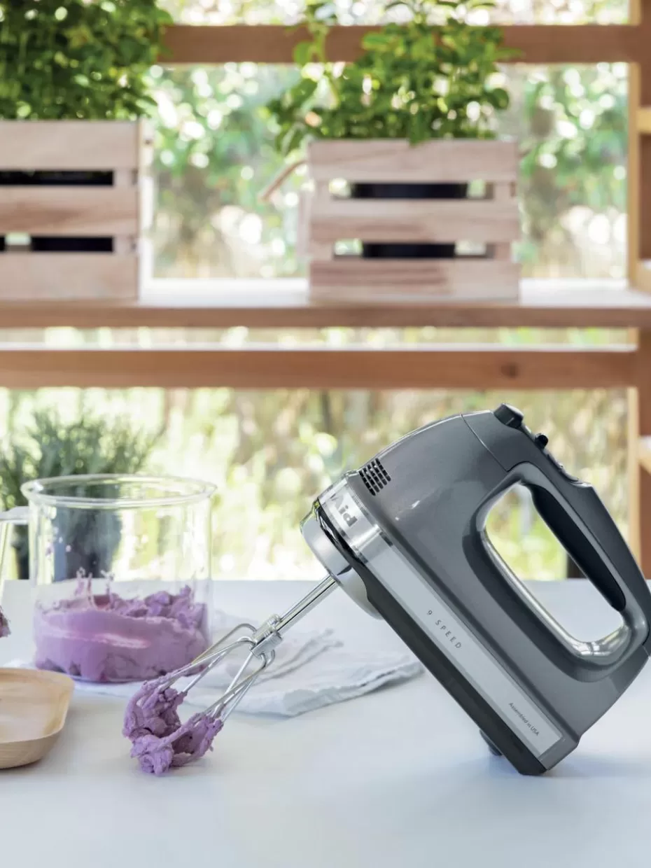 Mixer-KitchenAid Handrührgerät Grau, glänzend