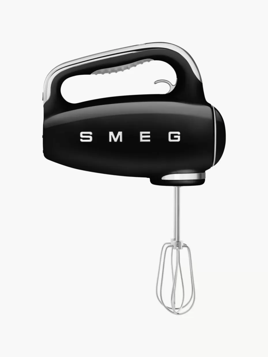 Mixer-Smeg Handrührgerät 50's Style Schwarz, glänzend