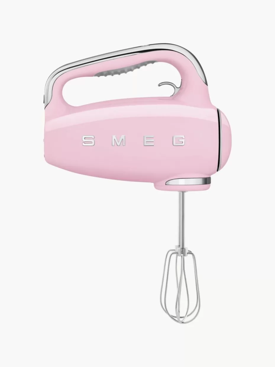 Mixer-Smeg Handrührgerät 50's Style Rosa, glänzend
