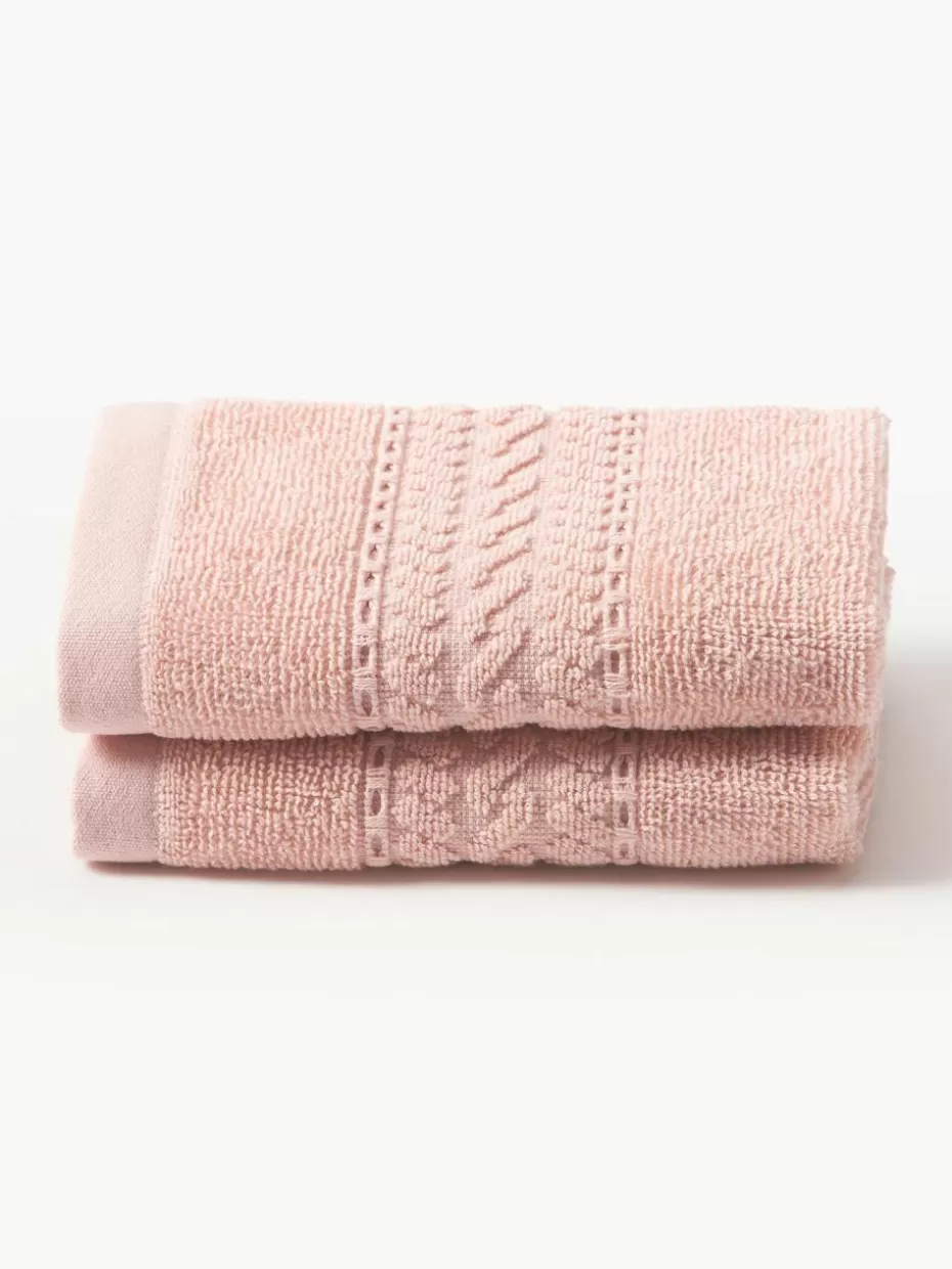 Handtücher-Westwing Collection Handtuch Cordelia, in verschiedenen Größen Peach