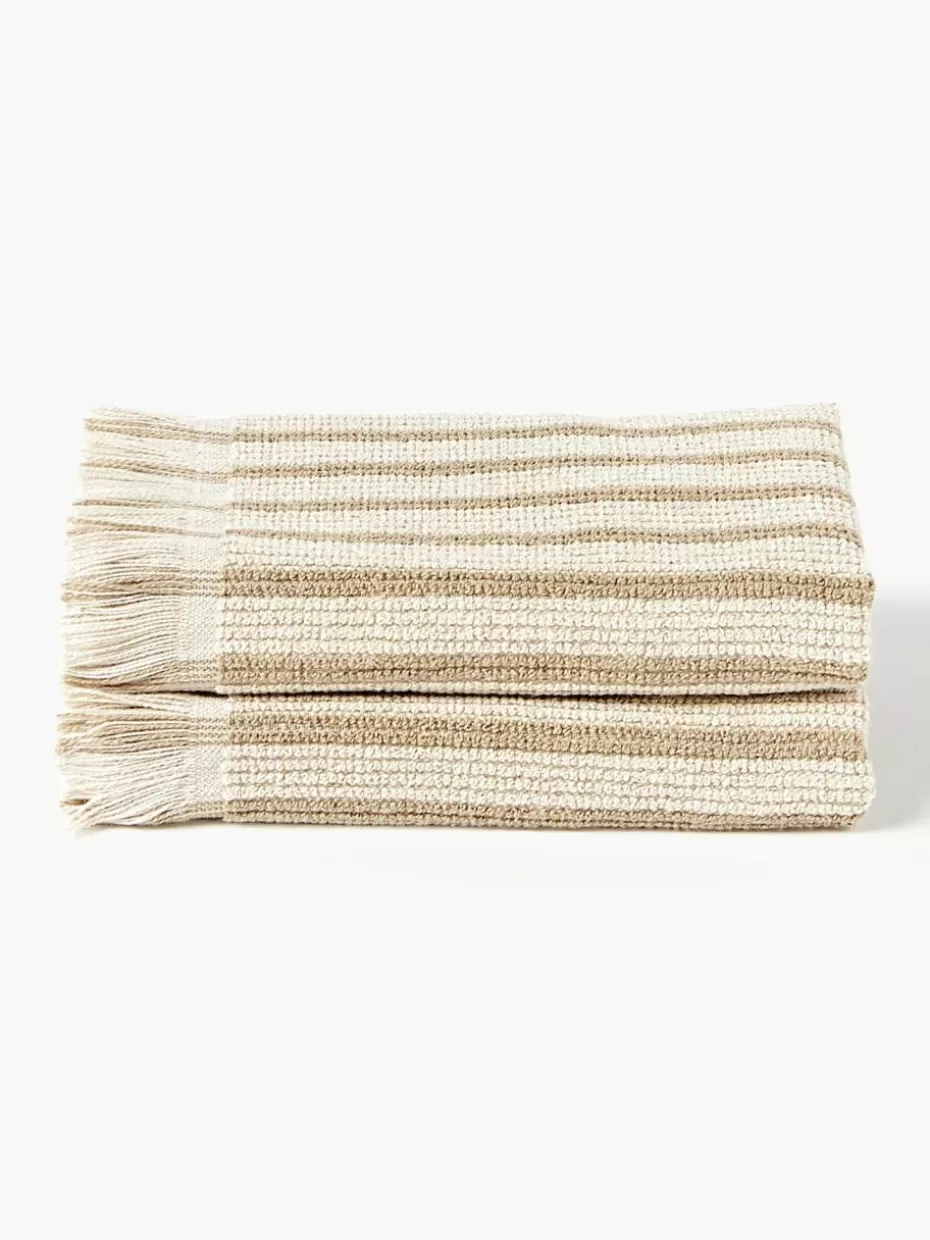 Handtücher-Westwing Collection Handtuch Irma, in verschiedenen Größen Beige