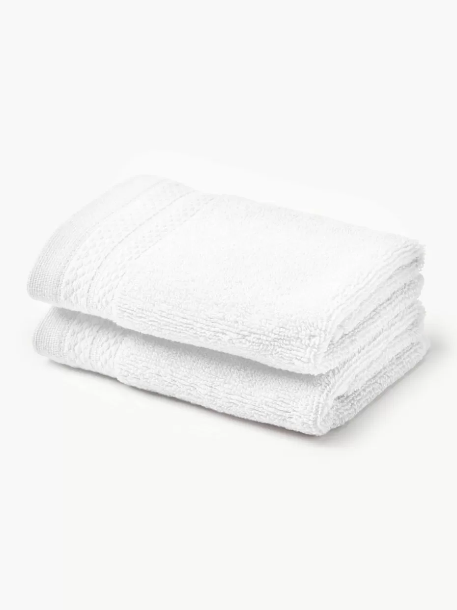 Handtücher-Westwing Collection Handtuch Premium aus Bio-Baumwolle, in verschiedenen Größen Weiß
