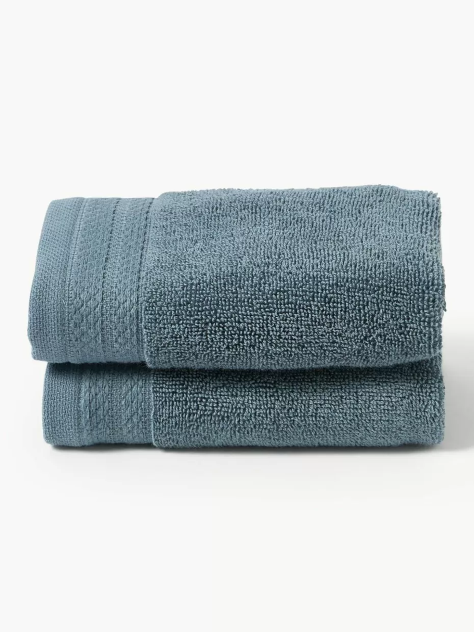 Handtücher-Westwing Collection Handtuch Premium aus Bio-Baumwolle, in verschiedenen Größen Petrol