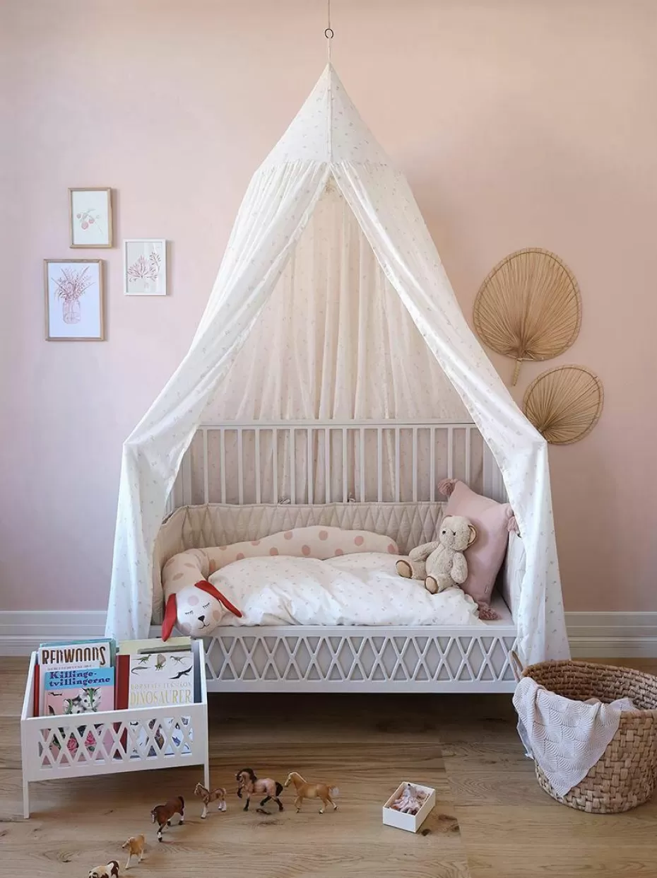 Babybetten-Cam Cam Copenhagen Höhenverstellbares Baby-Bett Harlequin, 60 x 120 cm Birkenholz, Off White lackiert