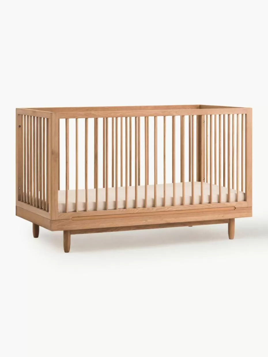 Babybetten-Nobodinoz Höhenverstellbares Babybett Pure aus Eichenholz, 70 x 140 cm