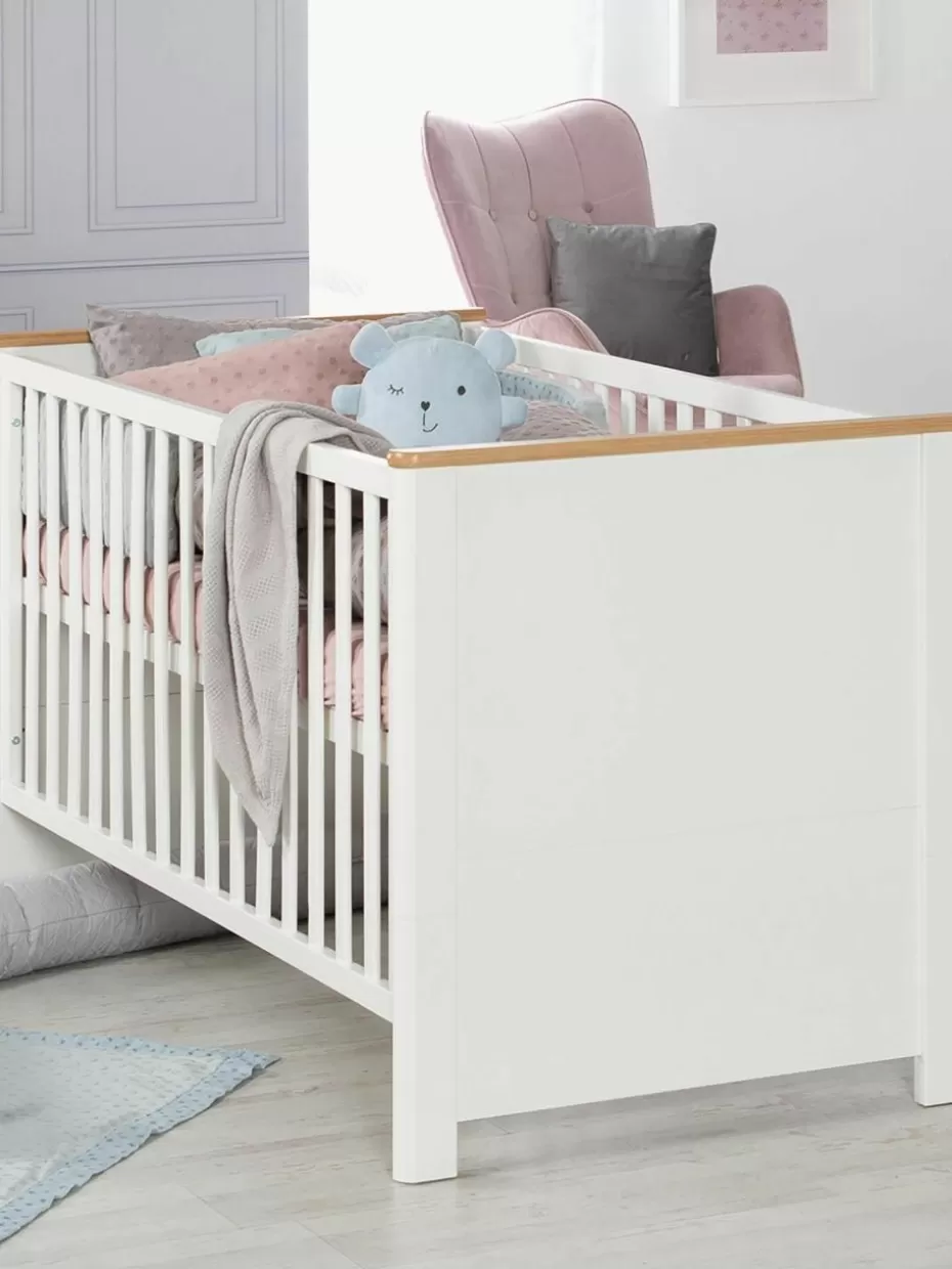 Babybetten-Westwing Höhenverstellbares Holz-Babybett Ava, 70 x 140 cm