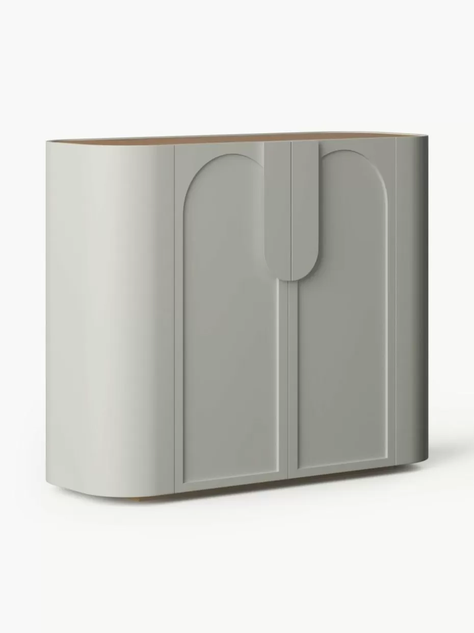 Kommoden & Sideboards | Kommoden & Sideboards-Westwing Collection Highboard Jodie Hellbeige, Eschenholz