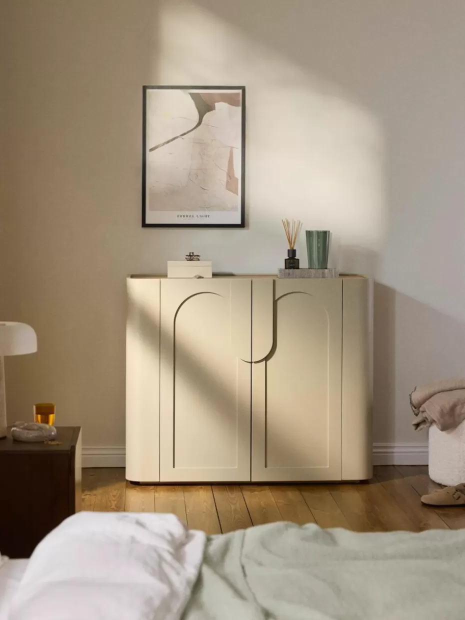 Kommoden & Sideboards | Kommoden & Sideboards-Westwing Collection Highboard Jodie Hellbeige, Eschenholz