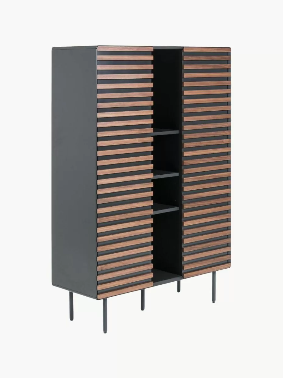 Büroschränke | Kommoden & Sideboards-Westwing Highboard Kesia mit Walnussfurnier
