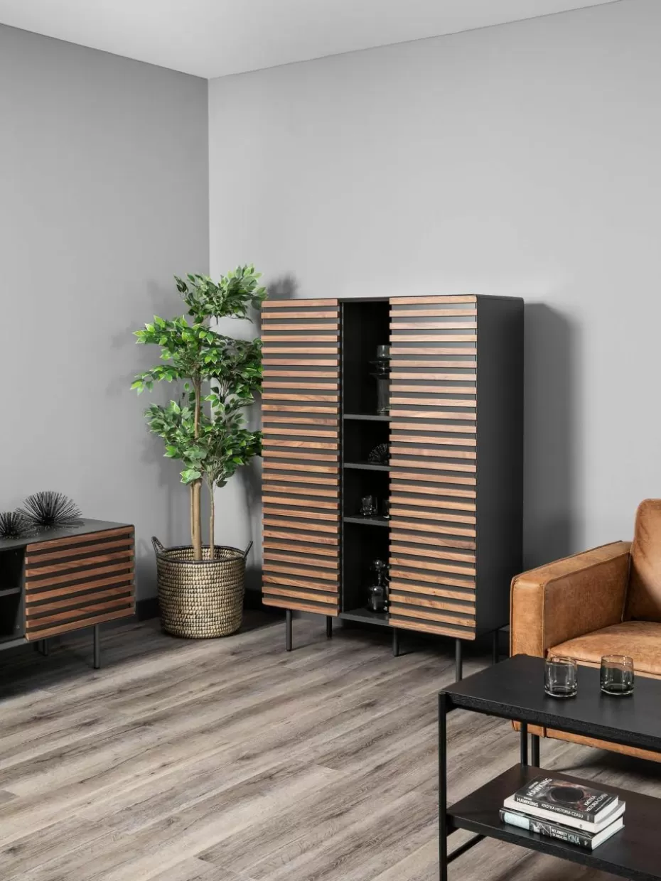 Büroschränke | Kommoden & Sideboards-Westwing Highboard Kesia mit Walnussfurnier