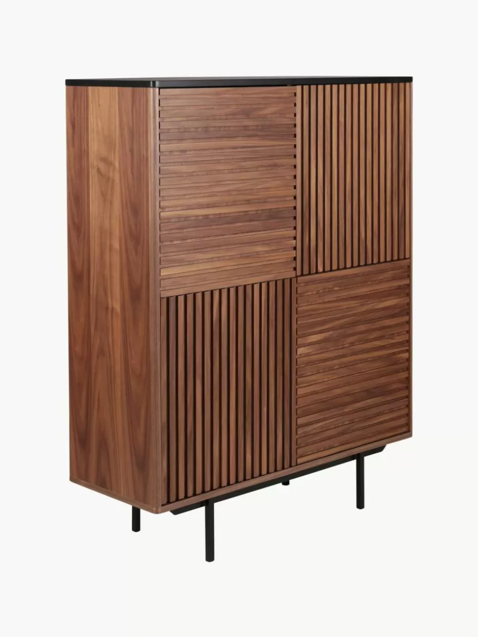 Büroschränke | Kommoden & Sideboards-Westwing Highboard Nuance mit Rillen-Dekor