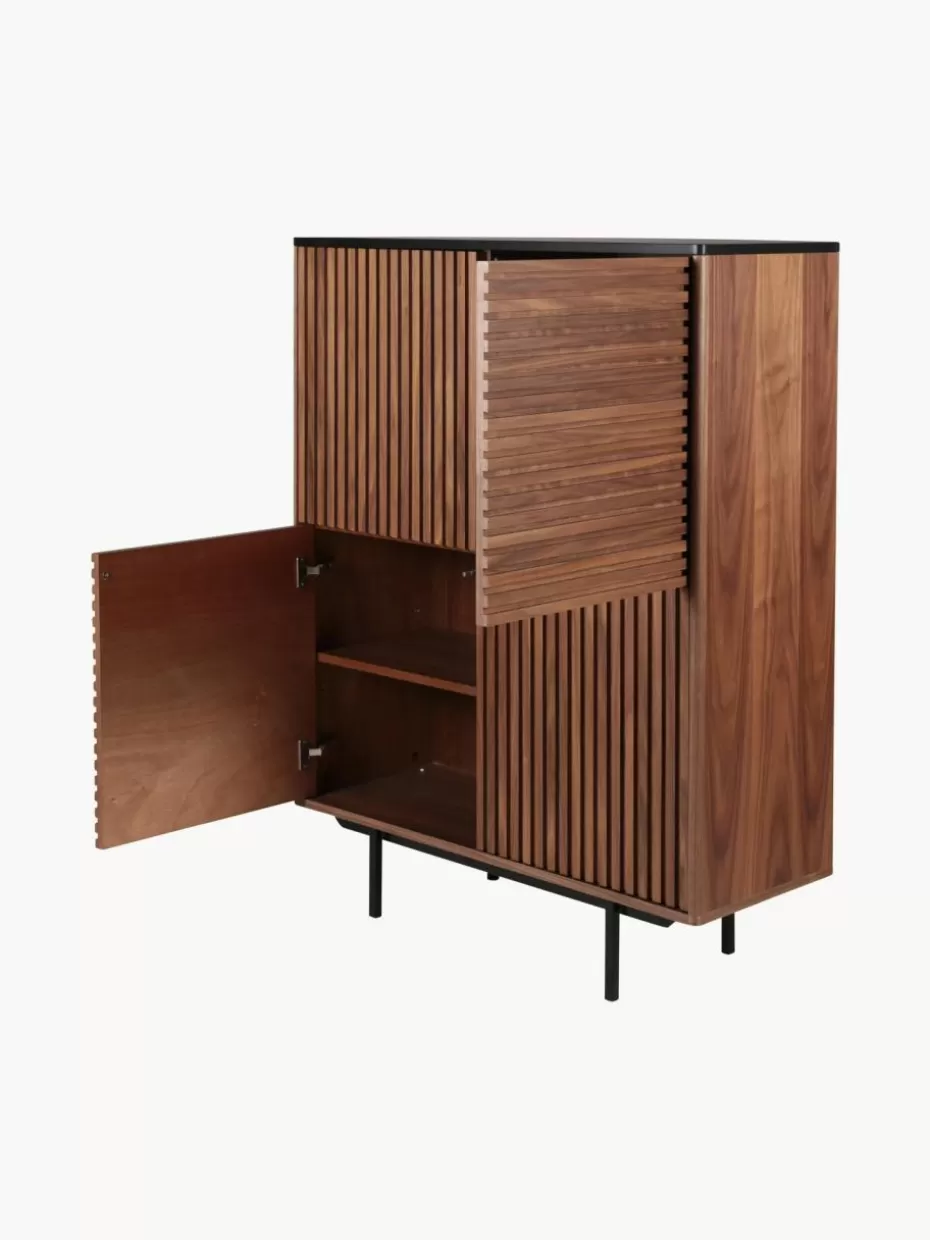 Büroschränke | Kommoden & Sideboards-Westwing Highboard Nuance mit Rillen-Dekor
