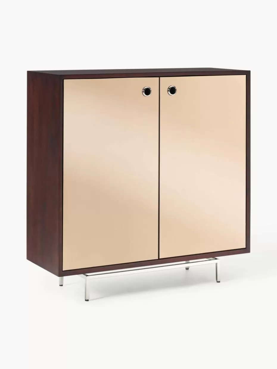 Kommoden & Sideboards | Kommoden & Sideboards-Westwing Collection Highboard Scarlett mit Spiegelglas-Türen