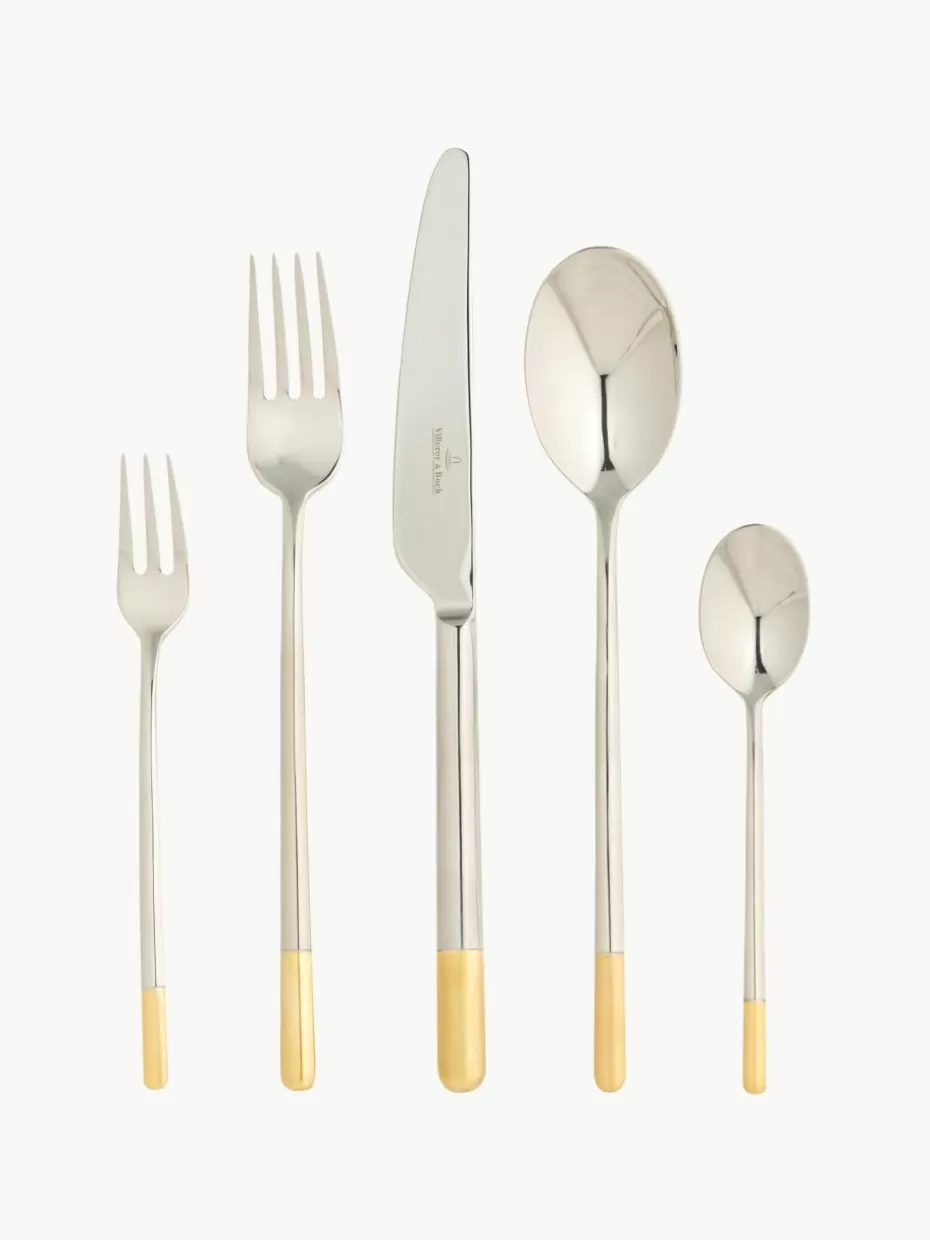 Besteck-Sets-Villeroy & Boch Hochglanzpoliertes Besteck-Set Ella, 6 Personen (30-tlg.)