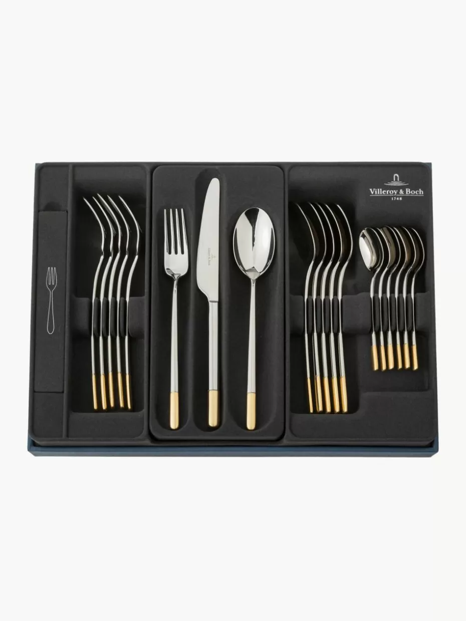 Besteck-Sets-Villeroy & Boch Hochglanzpoliertes Besteck-Set Ella, 6 Personen (30-tlg.)