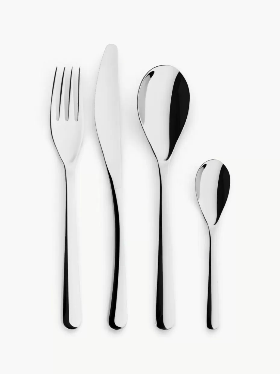 Besteck-Sets-iittala Hochglanzpoliertes Besteck-Set Piano, 4 Personen (16-tlg.)