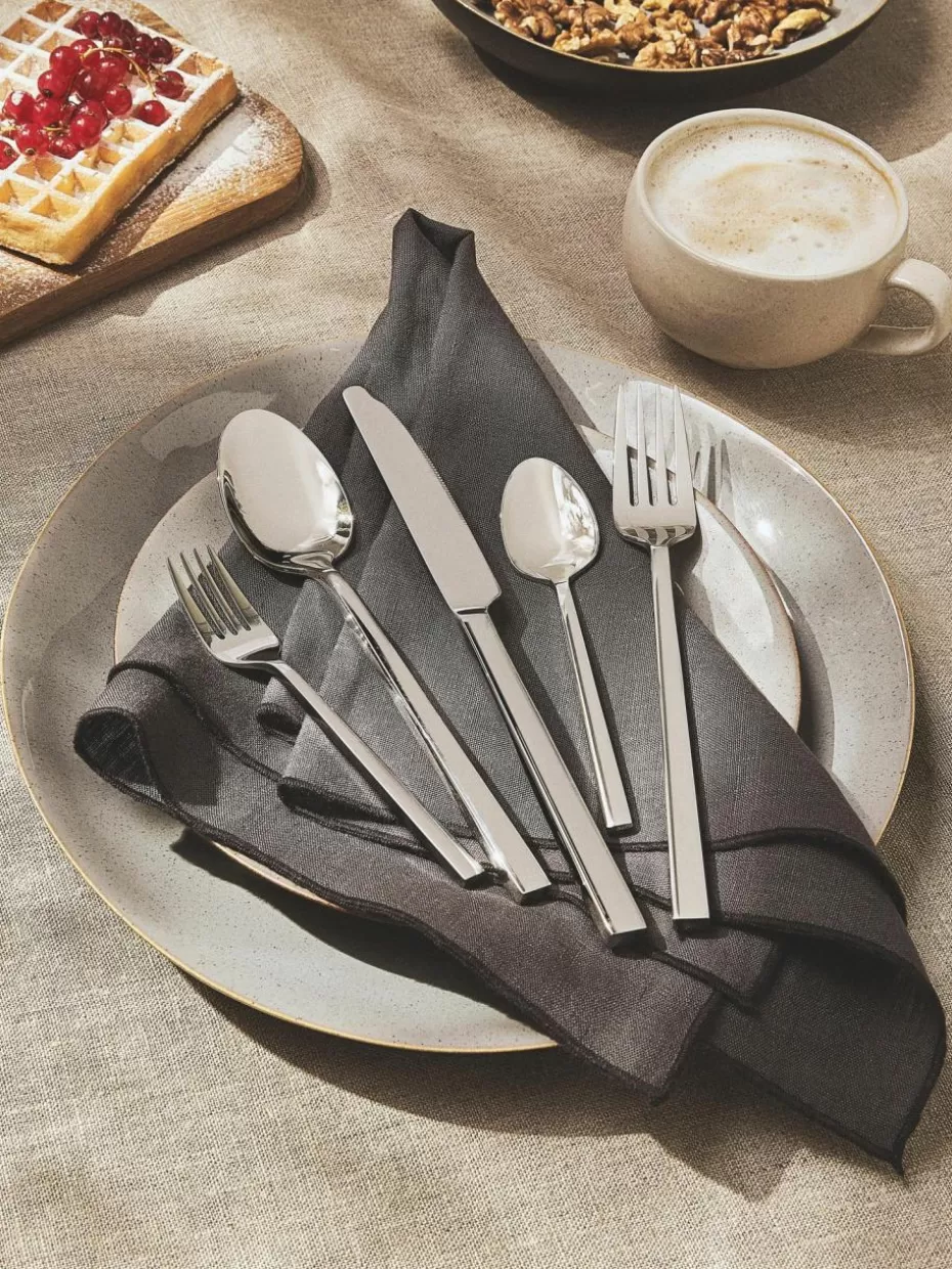 Weihnachtsgeschirr | Family Holidays-Westwing Collection Hochglanzpoliertes Besteck-Set Shine, in verschiedenen Setgrößen Silberfarben, hochglanzpoliert