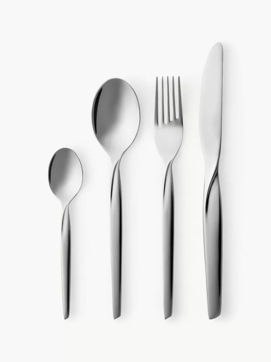 Besteck-Sets-Gense Hochglanzpoliertes Besteck-Set Twist, 4 Personen (16-tlg.)