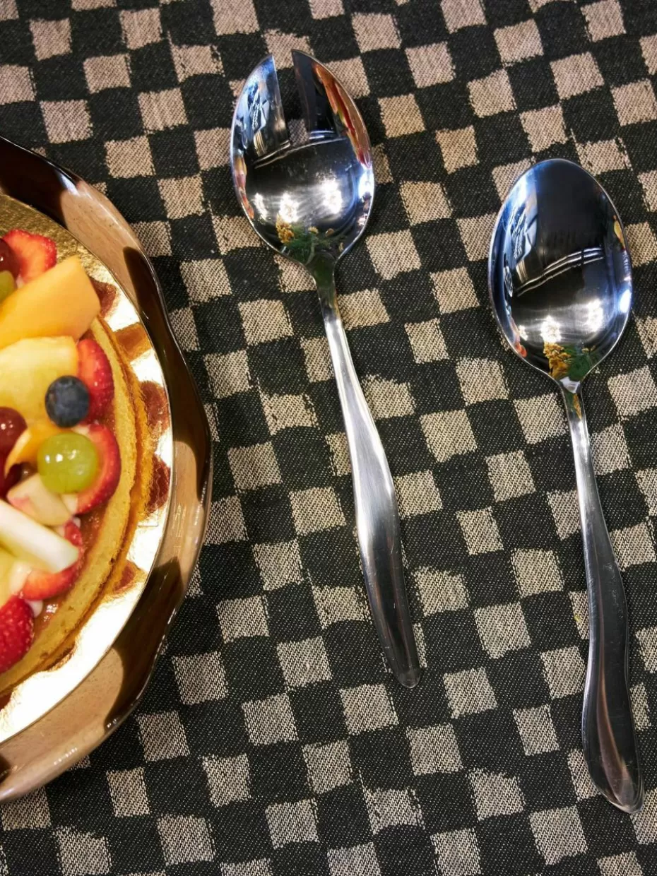 Servierbesteck-ByOn Hochglanzpoliertes Salatbesteck Waverly