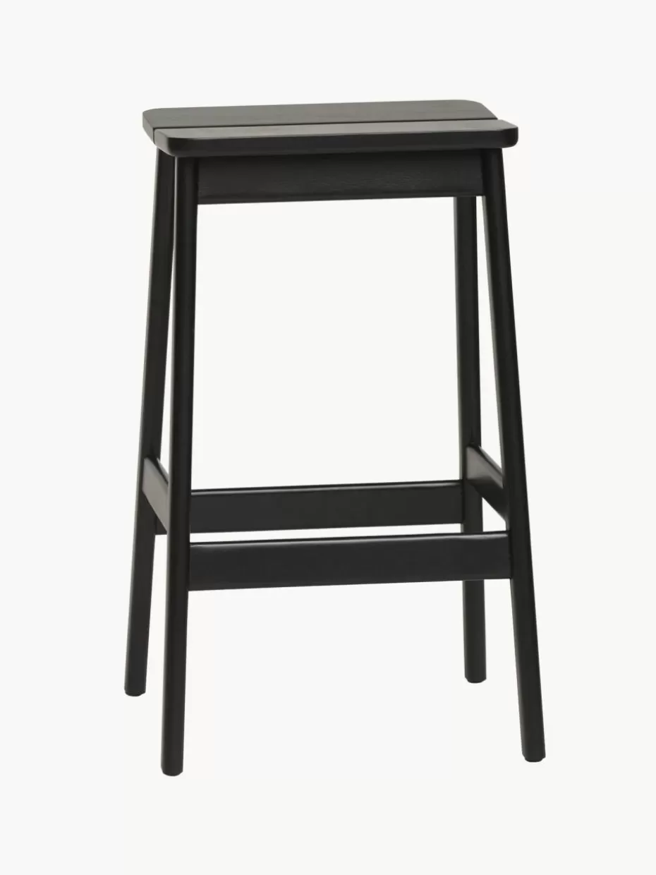 Hocker-Form & Refine Hocker Angle aus Buchenholz Buchenholz, schwarz lackiert