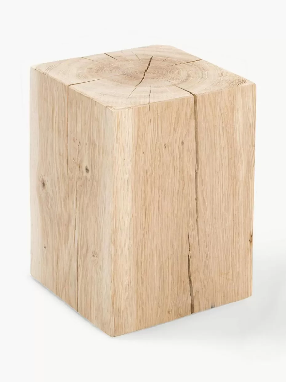 Flur Hocker | Hocker-Jan Kurtz Hocker Block aus Eichenholz