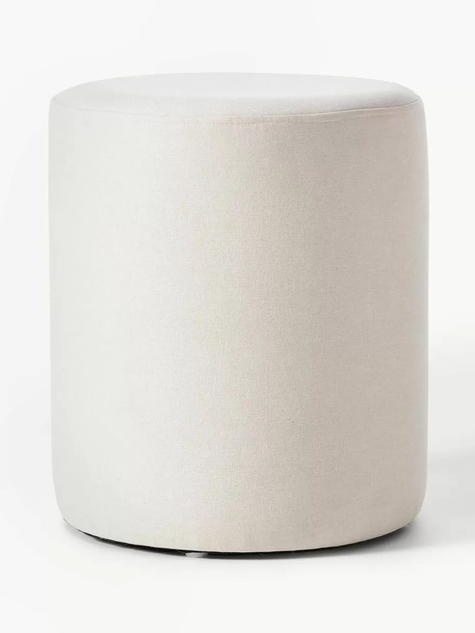 Flur Hocker | Hocker-Westwing Collection Hocker Daisy Webstoff Off White