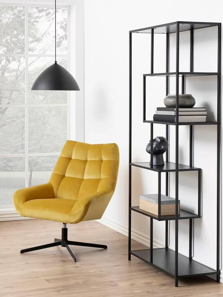 Büroregale | Regale-Westwing Hohes Regal Seaford Schwarz