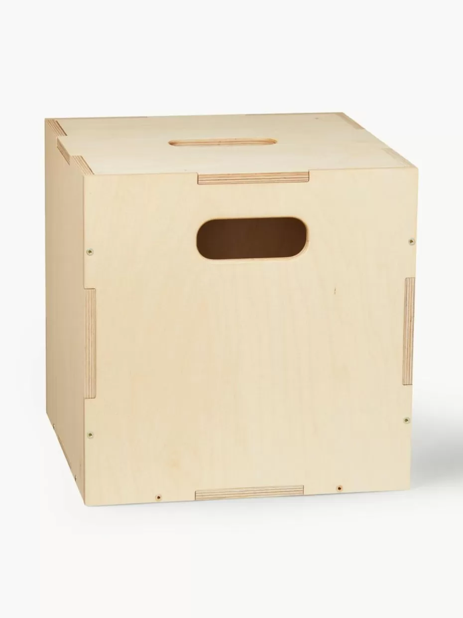 Aufbewahrung-Nofred Holz-Aufbewahrungsbox Cube Helles Holz