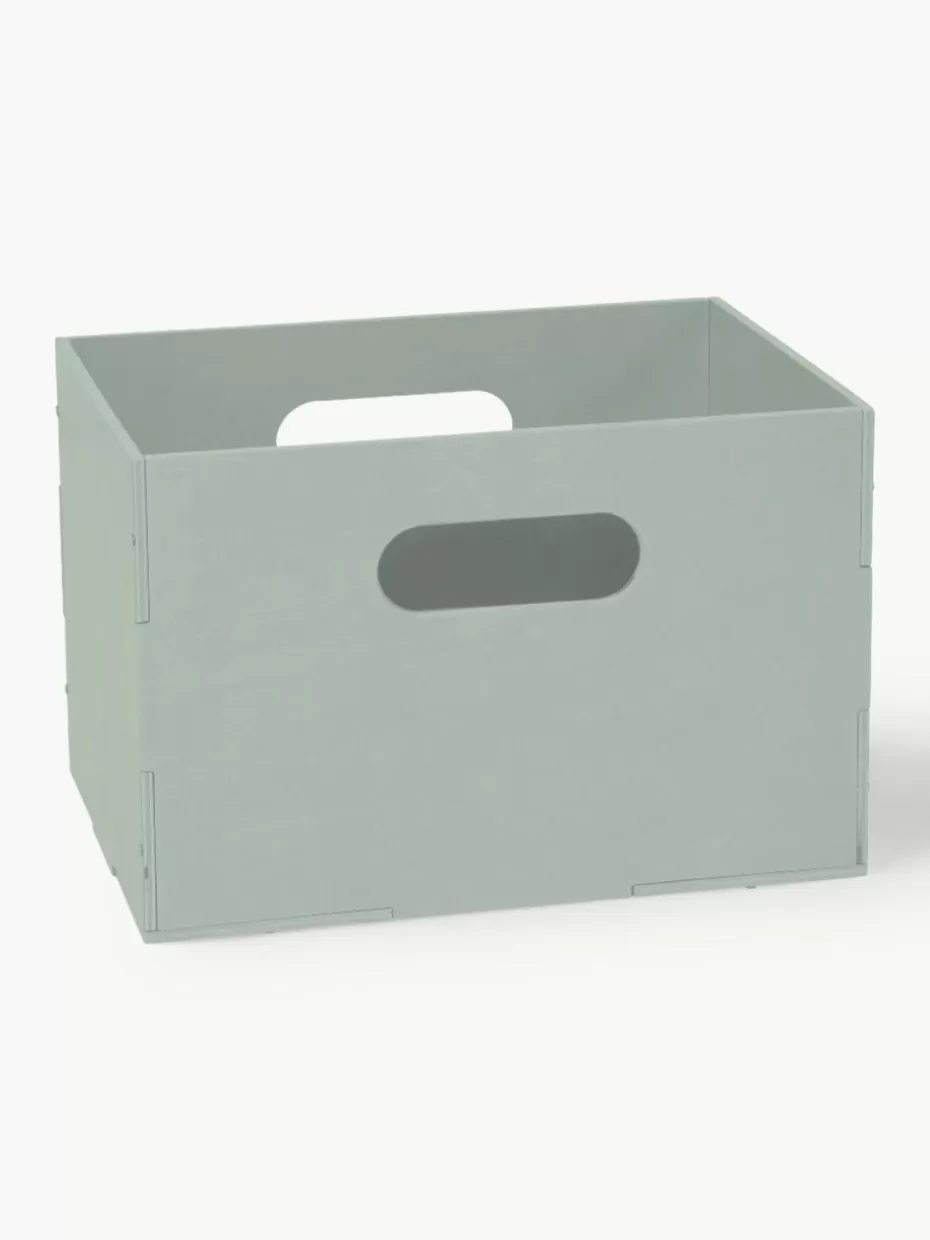 Aufbewahrung-Nofred Holz-Aufbewahrungsbox Kiddo Salbeigrün