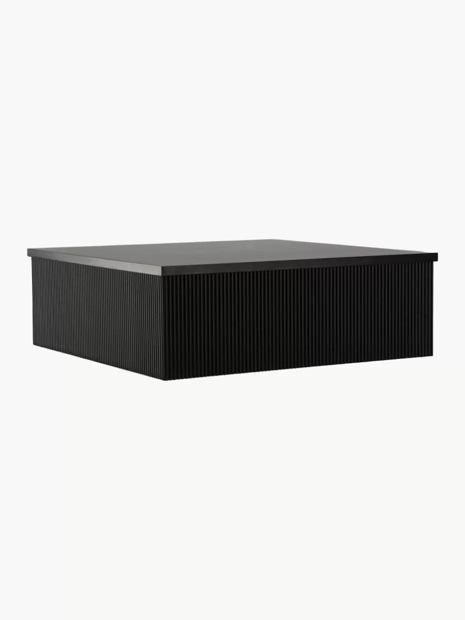 Couchtische-Westwing Holz-Couchtisch Lenox mit Rillenrelief