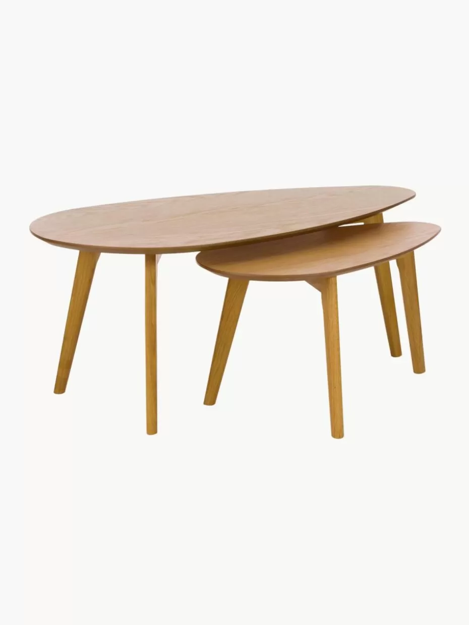 Couchtische-Westwing Holz-Couchtische Bloom, 2er-Set