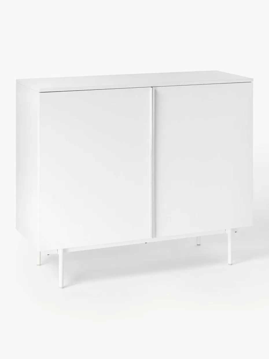 Kommoden & Sideboards | Kommoden & Sideboards-Westwing Collection Holz-Highboard Elona Weiß, matt