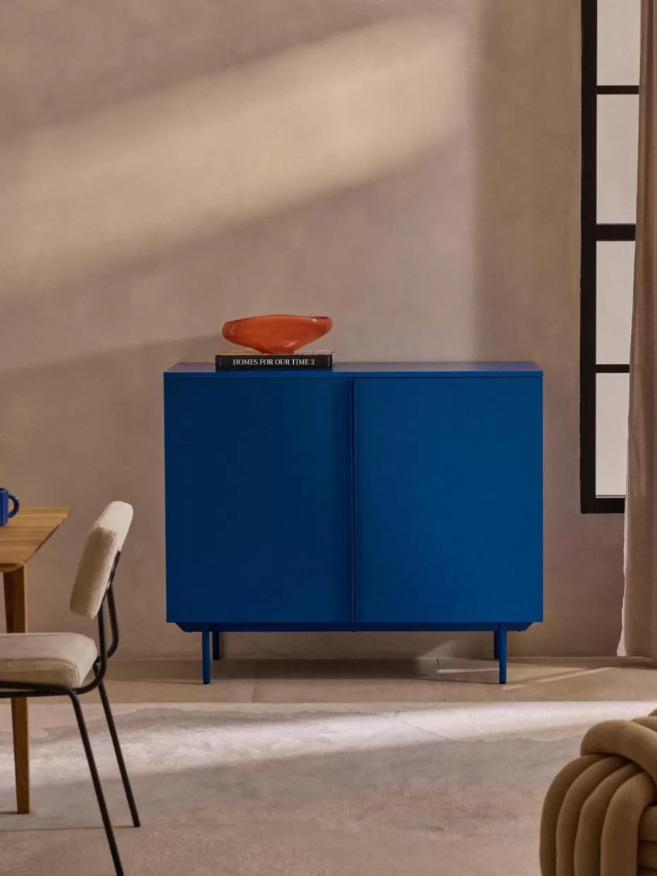 Kommoden & Sideboards | Kommoden & Sideboards-Westwing Collection Holz-Highboard Elona Royalblau, matt