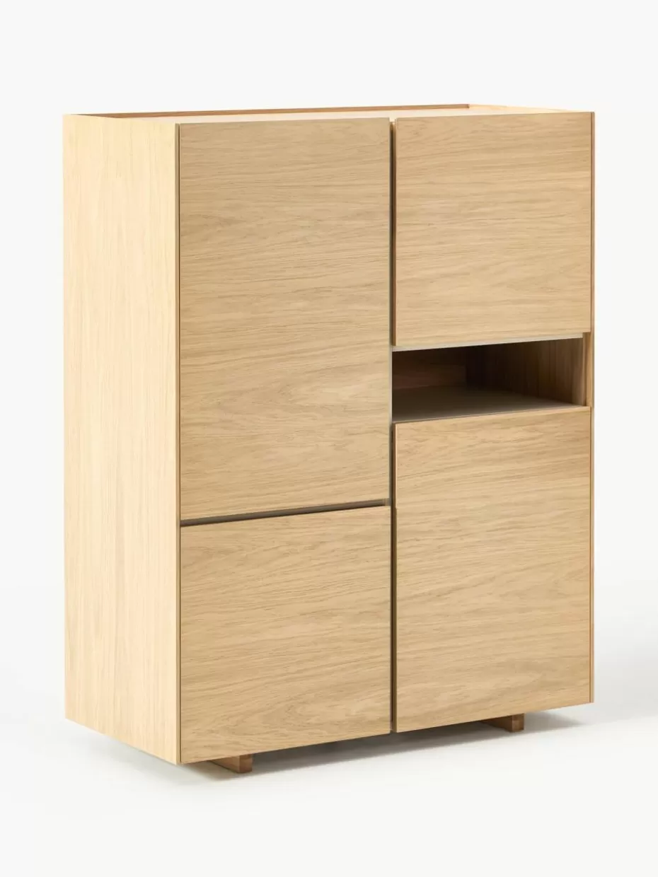 Kommoden & Sideboards | Kommoden & Sideboards-Westwing Collection Holz-Highboard Larsen Eichenholz, lackiert