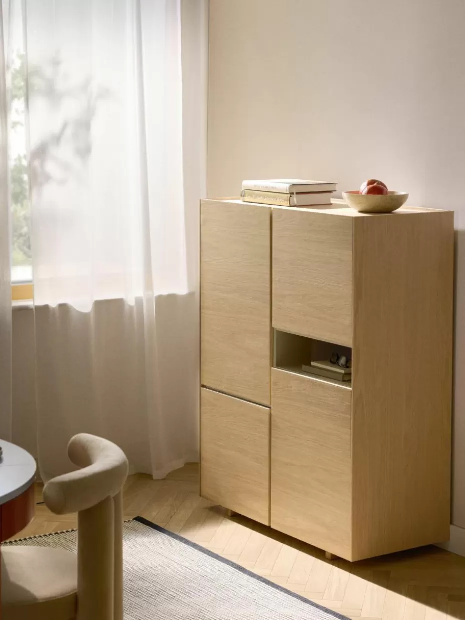 Kommoden & Sideboards | Kommoden & Sideboards-Westwing Collection Holz-Highboard Larsen Eichenholz, lackiert