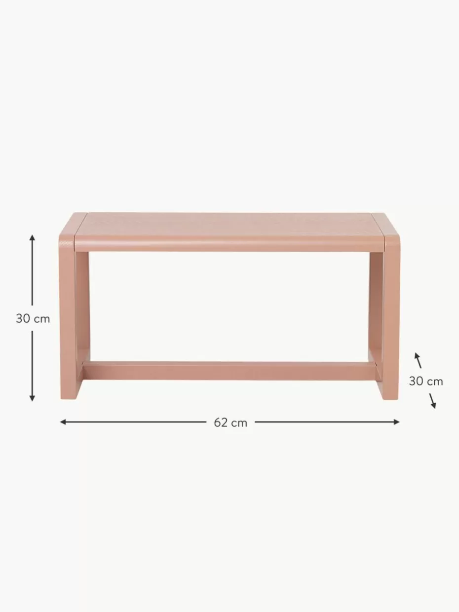 Stühle-ferm LIVING Kids Holz-Kinderbank Little Architect Hellrosa