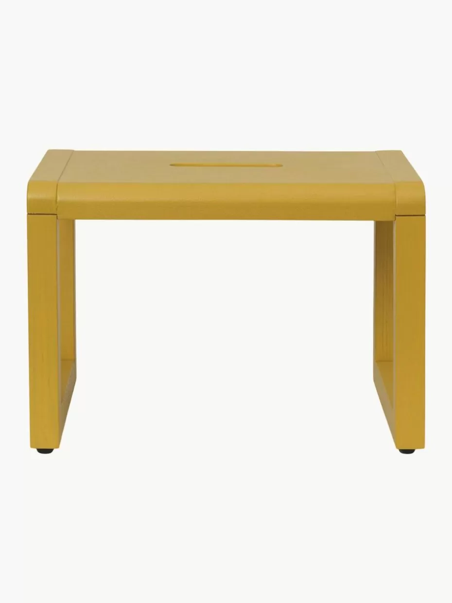 Stühle-ferm LIVING Kids Holz-Kinderhocker Little Architect Senfgelb