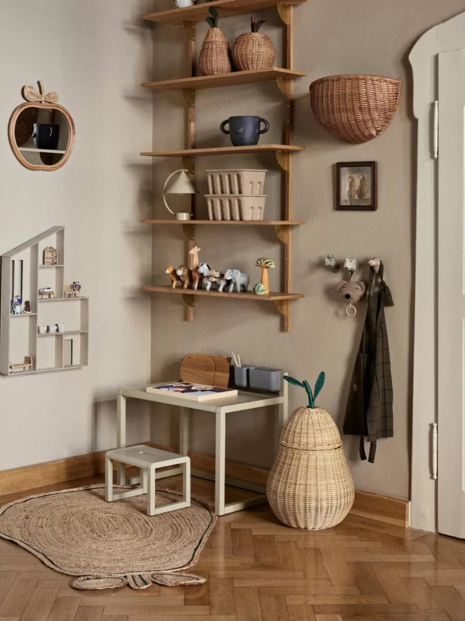 Stühle-ferm LIVING Kids Holz-Kinderhocker Little Architect Hellbeige