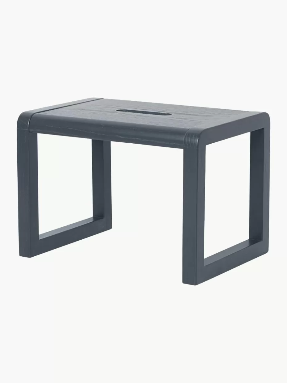 Stühle-ferm LIVING Kids Holz-Kinderhocker Little Architect Graublau
