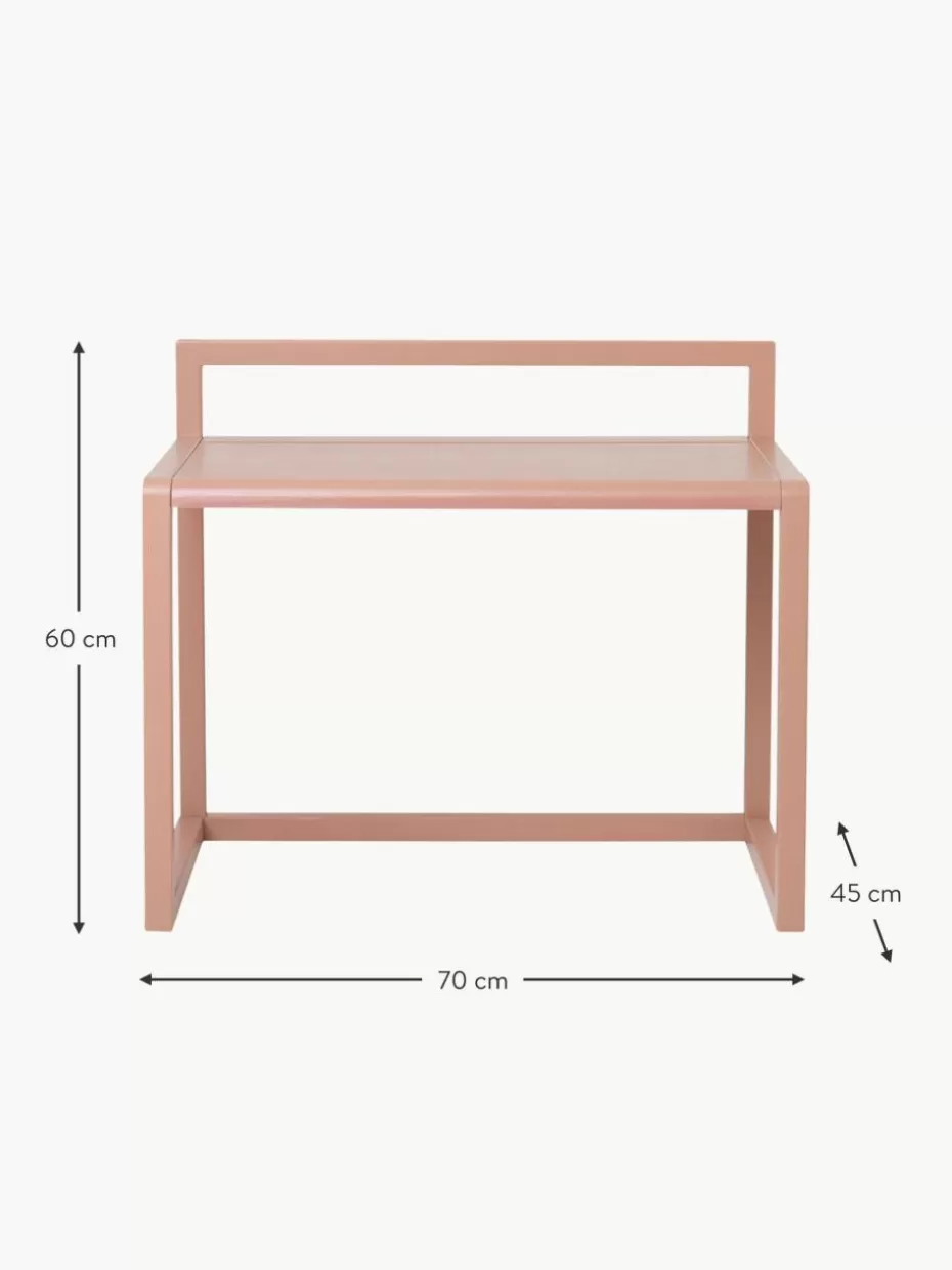 Tische-ferm LIVING Kids Holz-Kinderschreibtisch Little Architect Hellrosa