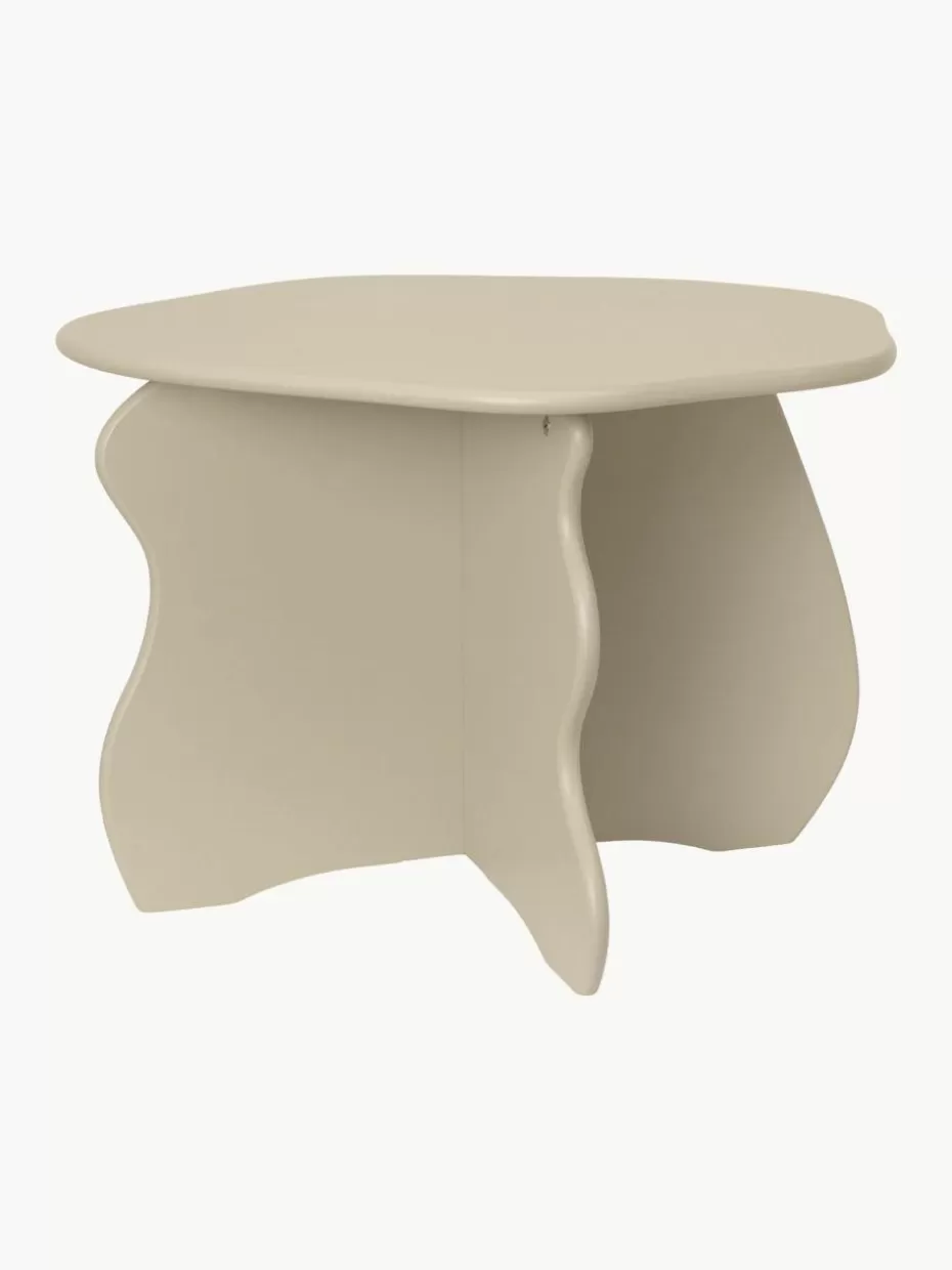 Tische-ferm LIVING Kids Holz-Kindertisch Slope in organischer Form Hellbeige