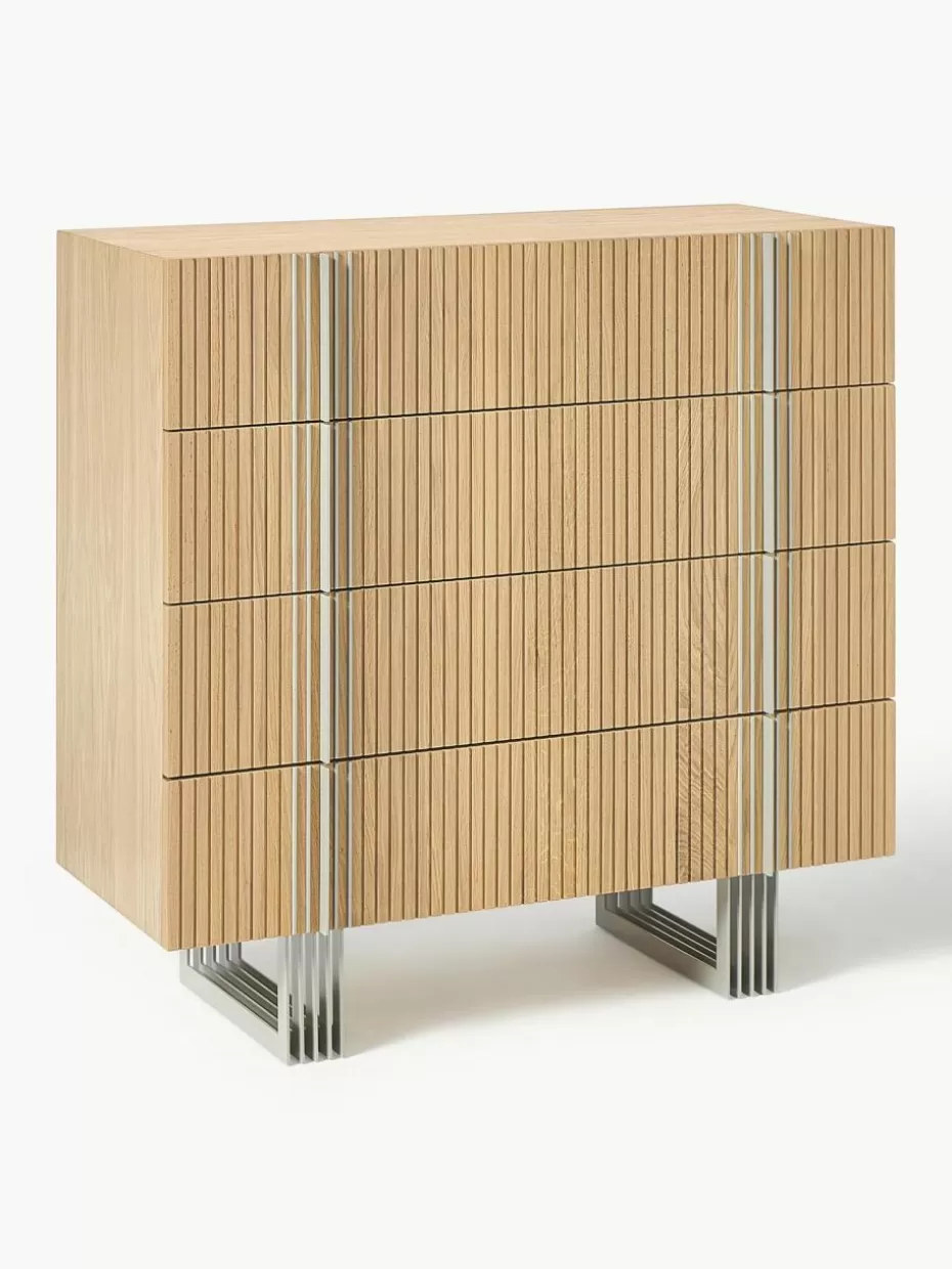 Kommoden & Sideboards | Kommoden & Sideboards-Westwing Collection Holz-Kommode Ross Eichenholz, hell lackiert